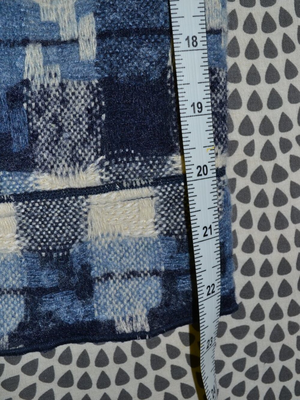 Picadilly Women’s Blue Abstract Plaid Button Front Jacket SZ XL Lightweight NWT - Picture 6 of 9